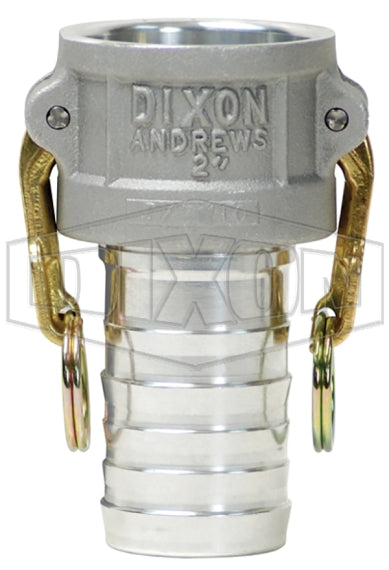300-C-AL by Dixon Valve | Cam & Groove Coupler | Type C | 3" Coupler x 3" Hose Shank | Aluminum