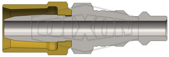 D2E2 by Dixon Valve | Pneumatic Quick Disconnect Coupling | DF-Series | Reusable Hose Barb | 1/2" Hose OD | 1/4" Hose ID x 1/4" Industrial Interchange | Plug | Steel
