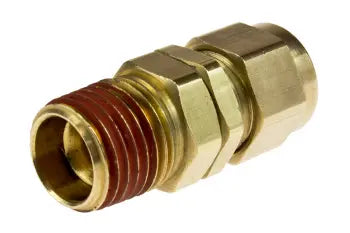 CSM0504 by Coilhose | Nylon Hose Fitting | Swivel Male | 5/16" Hose ID x 1/4" Male NPT Thread | Straight | Brass