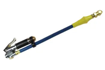 TGC131 by Coilhose | Inflator Gauge | 10-120 PSI | 12" Hose | Bleeder | Ball Foot Chuck