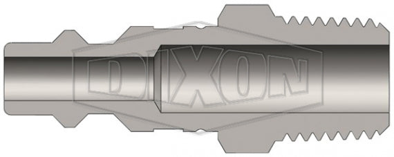 D2M3 by Dixon Valve | Pneumatic Quick Disconnect Coupling | DF-Series | 3/8" Male NPTF x 1/4" Industrial Interchange | Plug | Steel