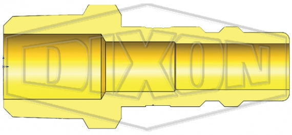 D2M3-B by Dixon Valve | Pneumatic Quick Disconnect Coupling | DF-Series | 3/8" Male NPTF x 1/4" Industrial Interchange | Plug | Brass