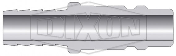 D3S3-S by Dixon Valve | Pneumatic Quick Disconnect Coupling | DF-Series | Hose Barb | 3/8" Hose ID x 3/8" Industrial Interchange | Plug | 303 Stainless Steel