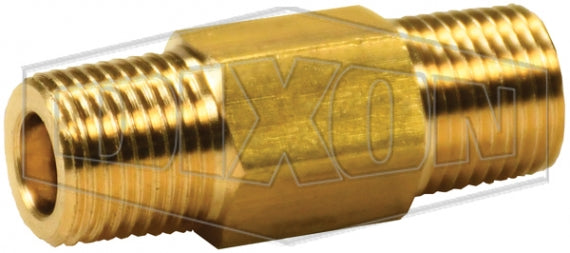 ASP3101-40 by Dixon Valve | Pneumatic Disposable In-Line Nipple Filter | 1/8" Male NPT | 300 PSI | 10 SCFM Air Flow | 40 Micron Element | Brass