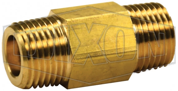 ASP3103-90 by Dixon Valve | Pneumatic Disposable In-Line Nipple Filter | 3/8" Male NPT | 300 PSI | 30 SCFM Air Flow | 90 Micron Element | Brass