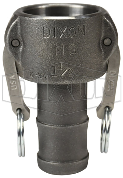 200-C-MI by Dixon Valve | Cam & Groove | Type C | 2" Coupler x 2" Hose Shank |  Unplated Ductile Iron