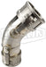 300DD-45SS by Dixon Valve | Cam & Groove Spool Coupler | 45° Elbow | Type DD | 3" Coupler x 3" Coupler | 316 Stainless Steel