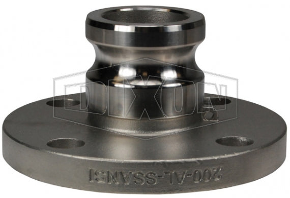 300-AL-SSANSI by Dixon Valve | Cam & Groove Flange Adapter | 3" Adapter x 150# ANSI Flange | 15/16" Flange Thickness | 316 Stainless Steel