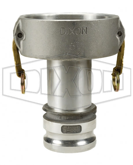 6030-DA-AL by Dixon Valve | Cam & Groove Reducer (Jump Size) Coupling | Type DA | 6" Coupler x 3" Adapter | Aluminum