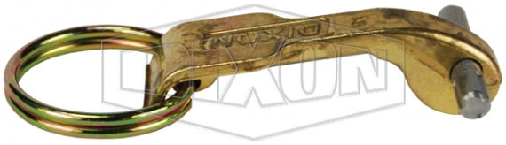 600-HRP-BR by Dixon Valve | Cam & Groove Replacement Handle | Cam Arm, Ring, and Pin | fits 6" Coupler | Brass