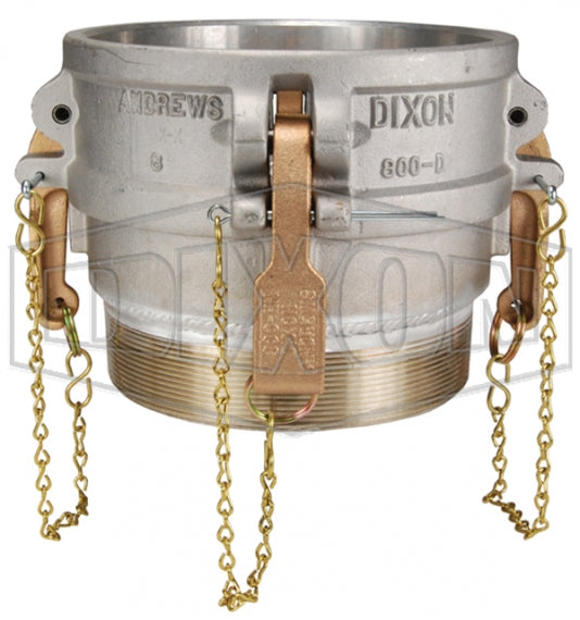 800-B-AL by Dixon Valve | Cam & Groove Coupler | Type B | 8" Coupler x 8" Male NPT | 356T6 Aluminum