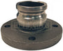 300-AL-MI by Dixon Valve | Cam & Groove Flange Adapter | 3" Adapter x 150# Flange | 5/8" Flange Thickness | Unplated Malleable Iron