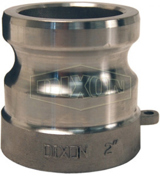 400AWSPSS by Dixon Valve | Cam & Groove Adapter for Welding | 4" Adapter Socket Weld x Schedule 40 Pipe | 316 Stainless Steel