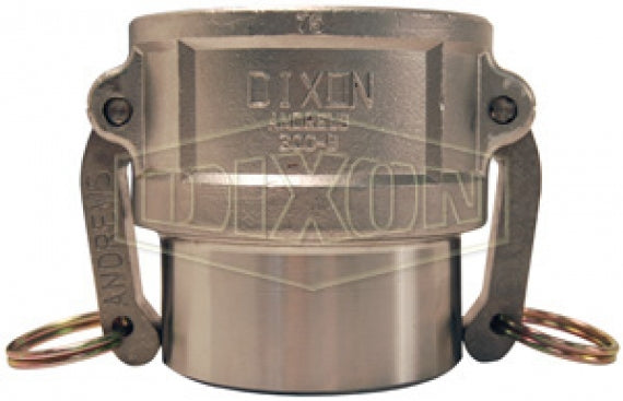 400DWBPSTSS by Dixon Valve | Cam & Groove Coupler for Welding | 4" Coupler Butt Weld x Schedule 40 Pipe/Socket Weld to Nominal Tubing | 316 Stainless Steel