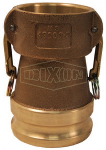 3020-DA-BR by Dixon Valve | Cam & Groove Reducer (Jump Size) Coupling | Type DA | 3" Coupler x 2" Adapter | Brass