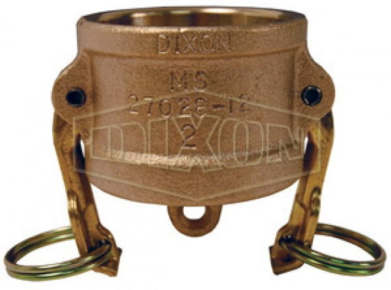 400-DC-BR by Dixon Valve | Cam & Groove Dust Cap | Type DC | 4" Coupler End | Brass