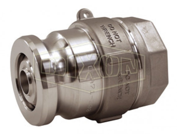 DBA74-200 Bayloc® by Dixon Valve | Dry Disconnect | 2" Female NPT x 2-1/2" Adapter | EPDM Seal | Stainless Steel