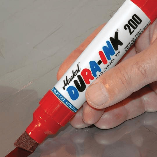 096916 by Markal | DURA-INK 200 | 3/8" (9.5 mm), 5/8" (16mm) Mark Size | Red | Case of 24