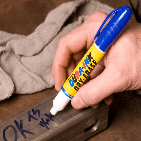 096572 by Markal | DURA-INK Dry Erase | 1/8" (3 mm) Mark Size | Blue | Case of 48