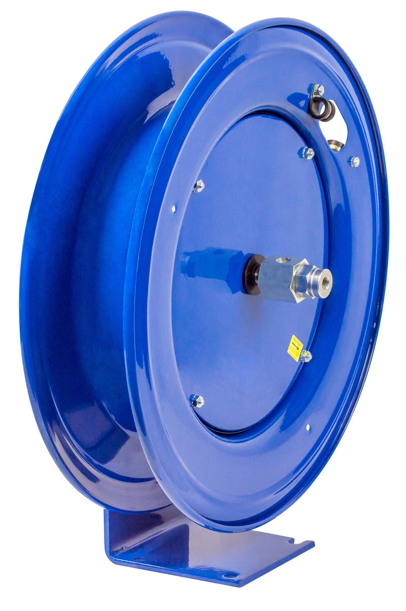 E-HPL-330 by Coxreels | E Series | 5,000 PSI Spring Driven Hose Reel for Grease | 3/8" Hose ID, 3/8" FNPT Inlet | Steel | 30ft Capacity, Hose Not Included