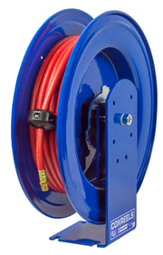 E-LP-450 by Coxreels | E Series | 300 PSI Spring Driven Hose Reel for Air & Water | 1/2" Hose ID, 1/2" FNPT Inlet x 1/2" MNPT Hose End | Steel | 50ft PVC Hose Included