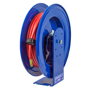 E-MP-330 by Coxreels | E Series | 3,000 PSI Spring Driven Hose Reel for Air, Water & Oil | 3/8" Hose ID, 3/8" FNPT Inlet x 3/8" MNPT Hose End | Steel | 30ft Rubber Hose Included