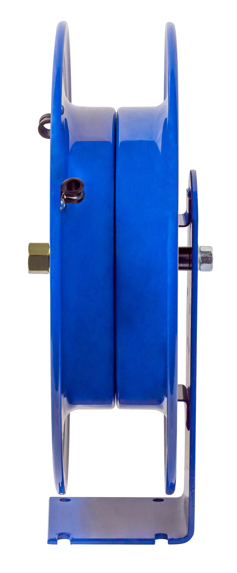 E-LPL-350 by Coxreels | E Series | 300 PSI Spring Driven Hose Reel for Air & Water | 3/8" Hose ID, 3/8" FNPT Inlet | Steel | 50ft Capacity, Hose Not Included