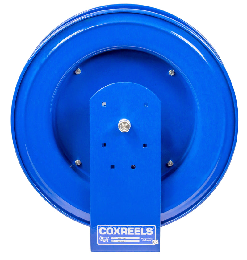 E-LPL-430 by Coxreels | E Series | 300 PSI Spring Driven Hose Reel for Air & Water | 1/2" Hose ID, 1/2" FNPT Inlet | Steel | 30ft Capacity, Hose Not Included