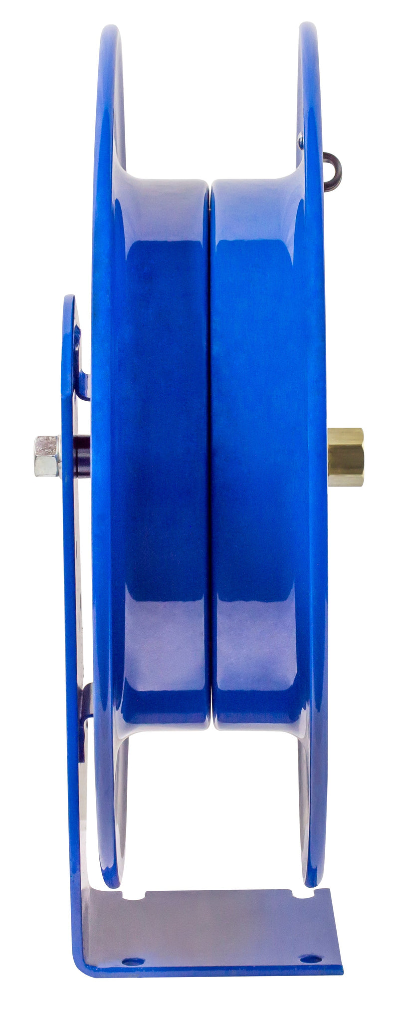 E-LPL-350 by Coxreels | E Series | 300 PSI Spring Driven Hose Reel for Air & Water | 3/8" Hose ID, 3/8" FNPT Inlet | Steel | 50ft Capacity, Hose Not Included