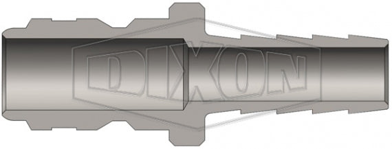 E3S3 by Dixon Valve | Hydraulic Quick Disconnect Coupling | E-Series | Hose Barb | 3/8" Hose ID x 3/8" Straight-Through Interchange | Plug | Steel