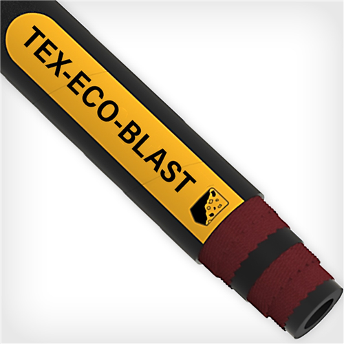 ECOBLAST-1.5 by Texcel | TEX-ECO-BLAST Series | 2-Ply Premium Grade Sandblast Hose | 1-1/2" Hose ID | 150 PSI | Black