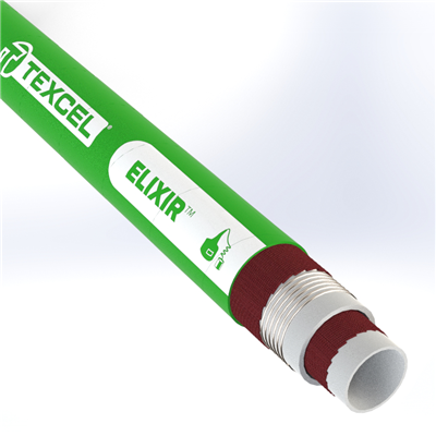 ELIX-1.5 by Texcel | ELIXIR™ Series | Distillery Hose | 1-1/2" Hose ID | 150 PSI | 29 in/Hg Vacuum Rated | Green