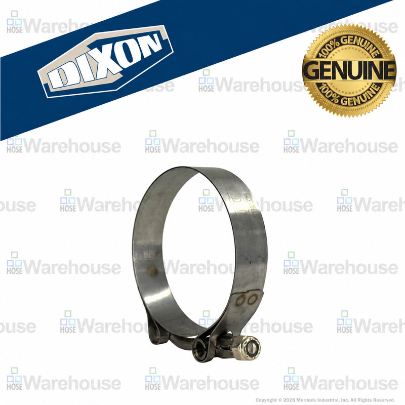 STBC300 by Dixon Valve | Style STBC | T-Bolt Clamp | 3/4" Band Width | Hose OD Range: from 2.75" to 3.06" | 300 Stainless Steel Band & Bolt