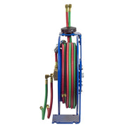 EZ-P-WTL-125 by Coxreels | EZ-P-W Series | 200 PSI Dual Hose EZ-Coil Safety Spring Driven Hose Reel for Oxy-Fuel Welding (T-Grade) | 1/4" Hose ID, 1/4" FNPT Inlet | Steel | 25ft Capacity, Hose Not Included