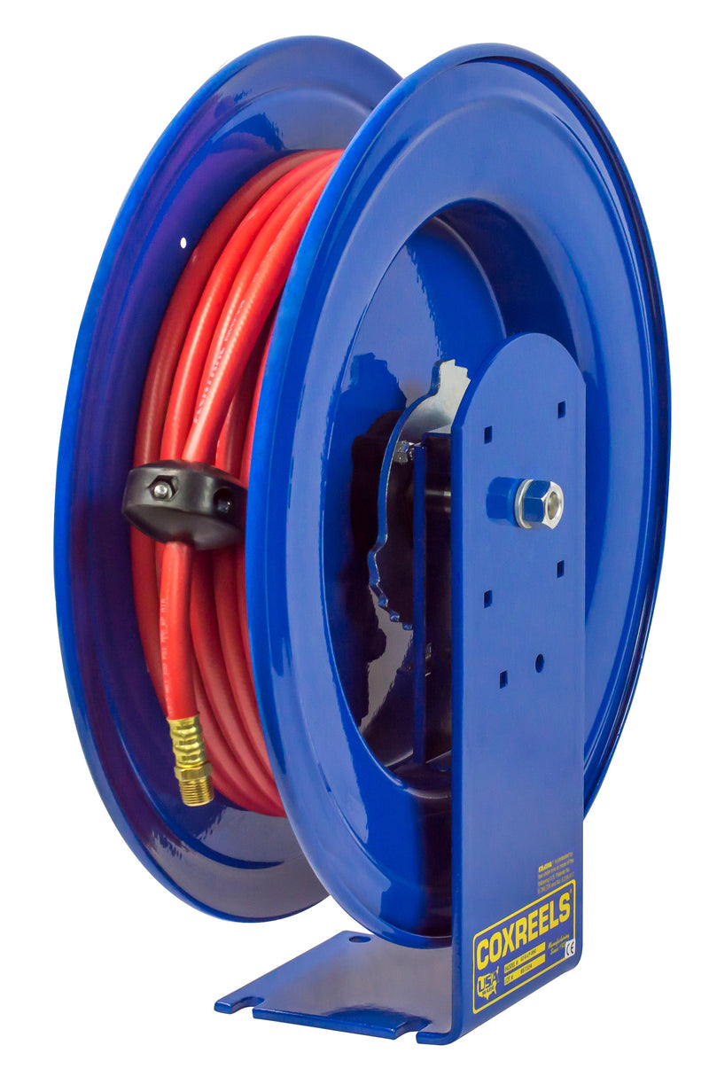 EZ-E-LP-430 by Coxreels | EZ-E Series | 300 PSI EZ-Coil Safety Spring Driven Hose Reel for Air & Water | 1/2" Hose ID, 1/2" FNPT Inlet | Steel | 30ft Capacity, Hose Not Included