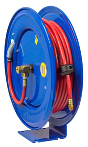 EZ-E-LP-330 by Coxreels | EZ-E Series | 300 PSI EZ-Coil Safety Spring Driven Hose Reel for Air & Water | 3/8" Hose ID, 3/8" FNPT Inlet | Steel | 30ft Capacity, Hose Not Included