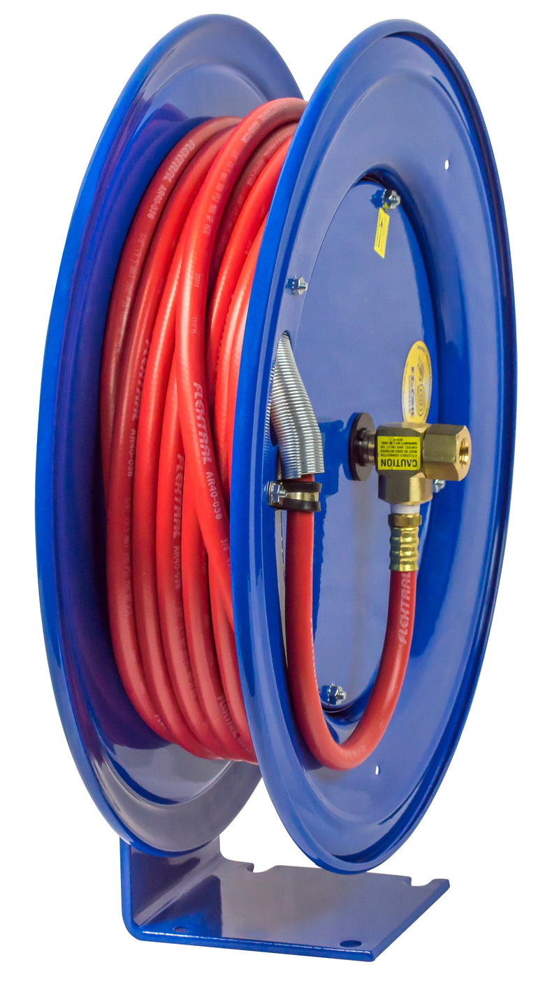 EZ-E-LP-330 by Coxreels | EZ-E Series | 300 PSI EZ-Coil Safety Spring Driven Hose Reel for Air & Water | 3/8" Hose ID, 3/8" FNPT Inlet | Steel | 30ft Capacity, Hose Not Included