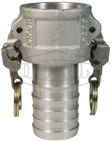 AC100EZ by Dixon Valve | EZ Boss-Lock Cam & Groove Coupler | Type C | 1" Coupler x 1" Hose Shank | Aluminum