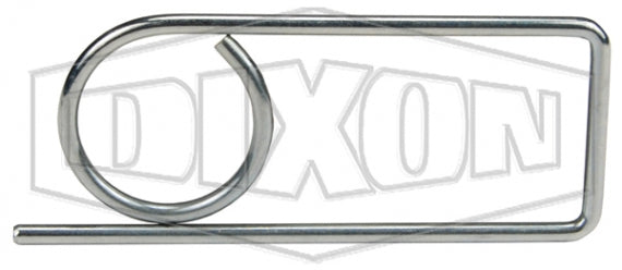 EZLCL400 by Dixon Valve | EZLink® Armless Cam & Groove | Safety Clip | Plated Carbon Steel