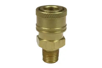 112ST by Coilhose | Straight Through Series Coupler | 1/4" Male NPT Thread | Straight | Brass