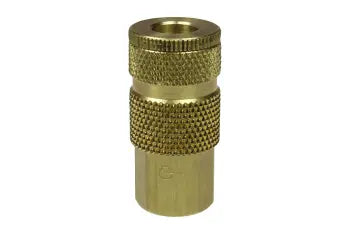142-DL by Coilhose | Couplers & Connectors | 1/4" ARO Coupler | 1/4" Male NPT Thread | Display | Straight | Brass | Pack of 5