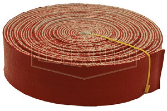 4055-3 by Dixon Valve | Non-Adhesive Fire Tape | 3" Wide | Fiberglass Coated Silicone Rubber | Length 50ft