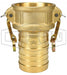 G200-C-BR by Dixon Valve | Global Cam & Groove Coupler | Type C | 2" Coupler x 2" Hose Shank | ASTMC38000 Forged Brass