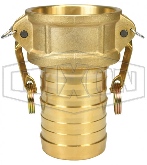 G150-C-BR by Dixon Valve | Global Cam & Groove Coupler | Type C | 1-1/2" Coupler x 1-1/2" Hose Shank | ASTMC38000 Forged Brass