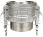 G250-B-SS by Dixon Valve | Global Cam & Groove Coupler | Type B | 2-1/2" Coupler x 2-1/2" Male NPT | 316 Investment Cast Stainless Steel