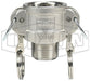 G75-B-SS by Dixon Valve | Global Cam & Groove Coupler | Type B | 3/4" Coupler x 3/4" Male NPT | 316 Investment Cast Stainless Steel