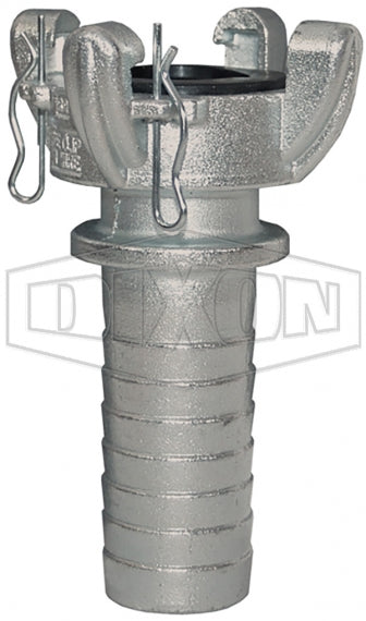 GAM16 Dixon Valve Global Air King 4 Lug Quick-Acting Coupling - Hose End - Plated Steel - 1-1/4"