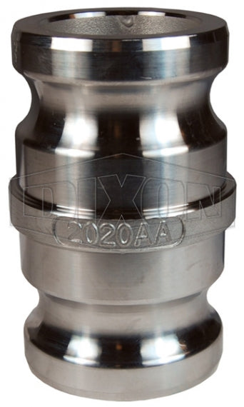 G200-AA-SS by Dixon Valve | Global Cam & Groove Spool Adapter | Type AA | 2" Adapter x 2" Adapter | 316 Investment Cast Stainless Steel