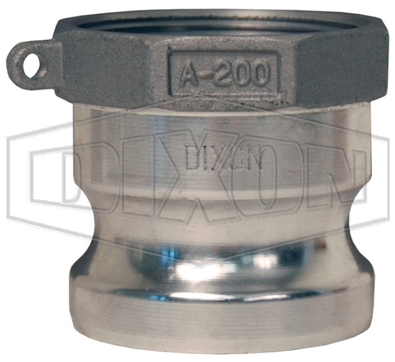 G600-A-AL by Dixon Valve | Global Cam & Groove Adapter | Type A | 6" Adapter x 6" Female NPT | A380 Permanent Mold Aluminum