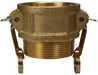 G400-B-BR by Dixon Valve | Global Cam & Groove Coupler | Type B | 4" Coupler x 4" Male NPT | ASTMC38000 Forged Brass